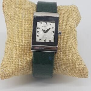 Vernier Women's Cuff Wristwatch Japan Movement Quartz #27830 Stainless Steel